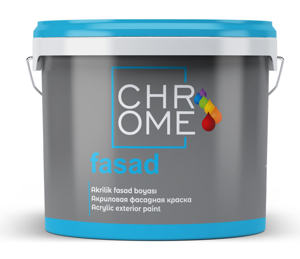 ფასადის საღებავი Chrome Fasad 10 kg C — ექსტერიერის საღებავი